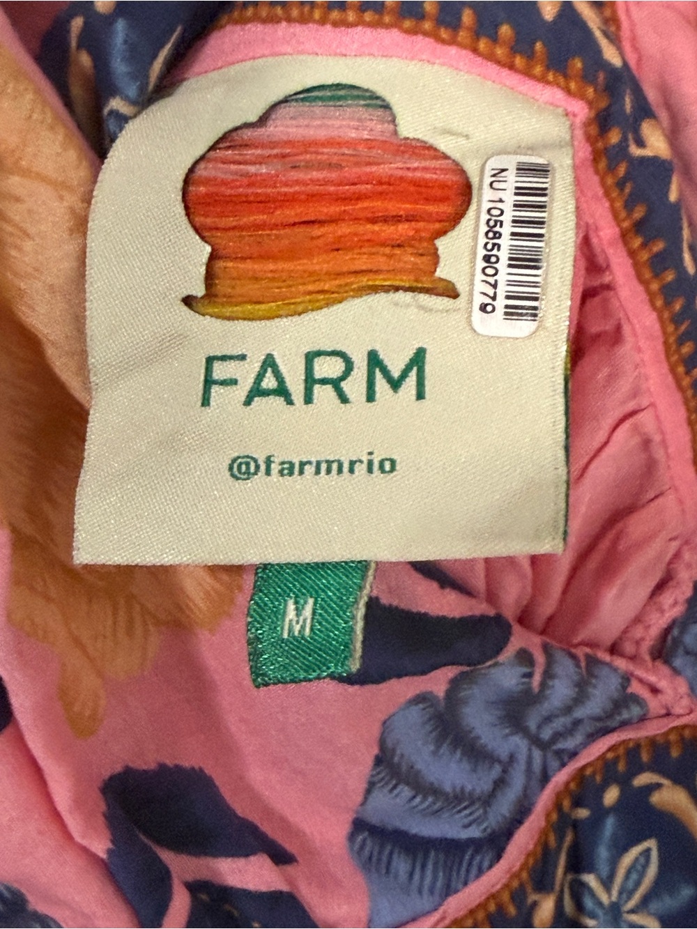 Farm Rio Seashell Tapestry Sleeveless Midi Dress size Medium - Picture 6 of 7